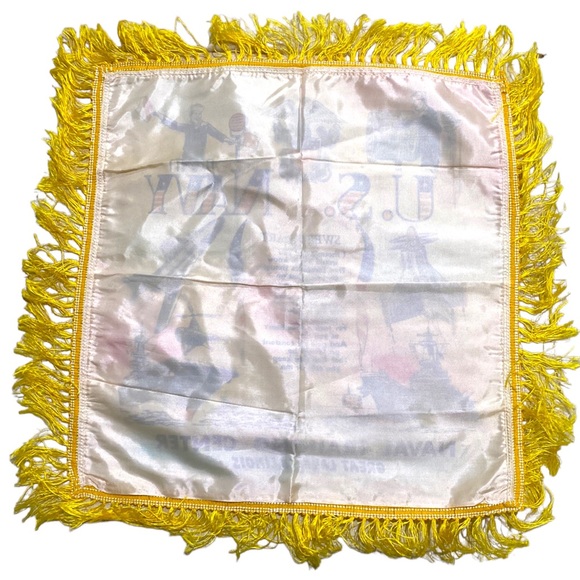 Vintage United States Navy Sweetheart Pillow Case Sham - Picture 9 of 11